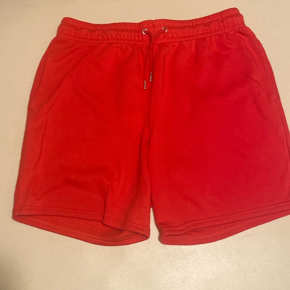Primark Red Athletic Shorts with Elastic Waistband